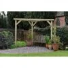 Forest Garden Slatted Corner Pergola - Home Delivery