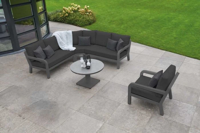 Norfolk Leisure Timber Round Lounge Corner Set 2 Norfolk Leisure Timber Round Lounge Corner Set - Image 2