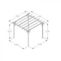 Forest Garden Ultima Pergola 3.6m - Home Delivery -Simply Garden Decor 2 51