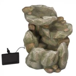 Smart Solar Rock Fall Fountain