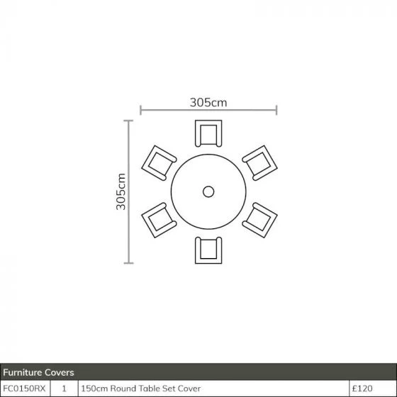Bramblecrest Tetbury 6 Seat Set W 135cm Table & Parasol - Nutmeg 5 Bramblecrest Tetbury 6 Seat Set W 135cm Table & Parasol - Nutmeg - Image 5
