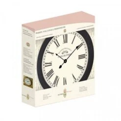 Biarritz Wall Clocks (Black And Grey) 12" - Smart Garden