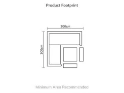 Bramblecrest Buckland Modular Sofa Set W Square Adj Table & 2 Benches 9 Bramblecrest Buckland Modular Sofa Set W Square Adj Table & 2 Benches -Simply Garden Decor buckland square set footprint