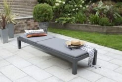 Kettler Elba Lounger W Cushion Grey -Simply Garden Decor elba lounger
