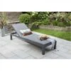 Kettler Elba Lounger W Cushion Grey