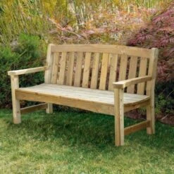 Woodshaw Emsworth 3 Seater Bench -Simply Garden Decor emsworth 3 seater bench