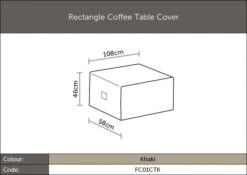 Bramblecrest Rattan Rectangle Coffee Table Cover -Simply Garden Decor fc01ctk image3