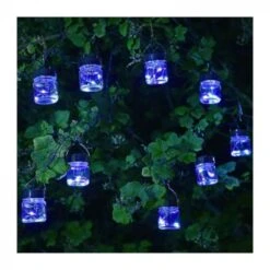Firefly Opal Jar String Lights Set Of 10 - Smart Solar -Simply Garden Decor firefly string lights
