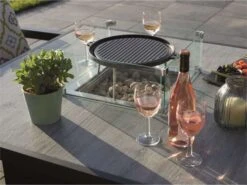Bramblecrest Griddle & Bracket For Square Firepit Table