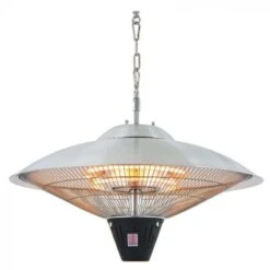 La Hacienda Hanging Halogen Heater - Silver -Simply Garden Decor la hacienda silver hanging heater