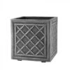 Stewart Garden 32cm Square Lead Effect Planter - Pewter