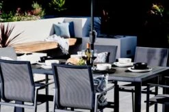 Livorno 6 Seat Set W 160x90cm Rectangular Dining Table -Simply Garden Decor livorno 6 seat rectangular closeup