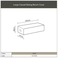 Bramblecrest Cover Long Casual Dining Bench Khaki - Chedworth/Monterey -Simply Garden Decor long bench cover size