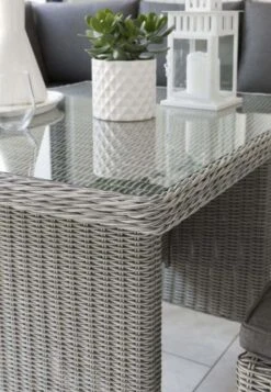 Kettler Palma Mini Casual Dining Set With Glass Table Whitewash -Simply Garden Decor palma mini 2