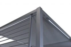 Kettler Deluxe Panasol® 3x3.5m Aluminium Grey W LED Solar Lights -Simply Garden Decor pnfr 0500 panalsol deluxe studio frame zoom 1024x683 1