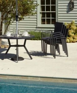 Bramblecrest Seville 4 Seat Set W 110cm Dining Table & Parasol -Simply Garden Decor seville 4 seater 2
