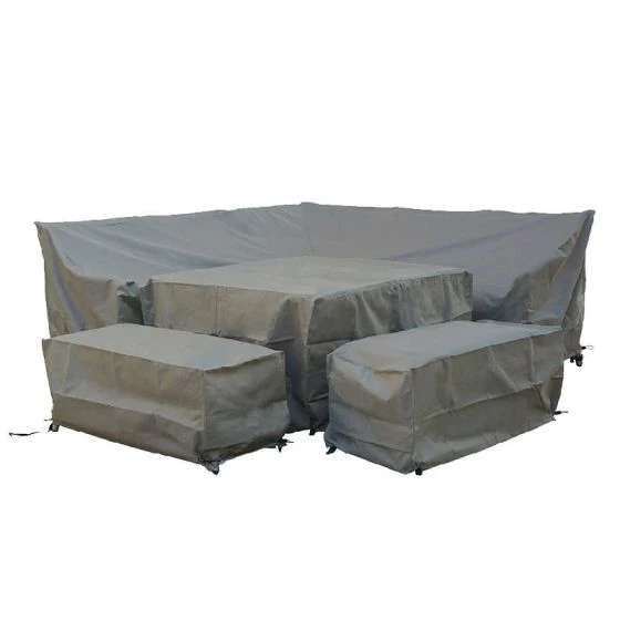 Bramblecrest Bramblecrest Cover Square Corner Sofa Set - Khaki 2 Bramblecrest Bramblecrest Cover Square Corner Sofa Set - Khaki - Image 2