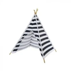 Navy Striped Kids Tent