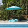 Sturdi Aluminium Shanghai 2.7m Crank Parasol Aqua