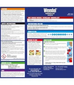 Evergreen Weedol Pathclear Liquid Concentrate Tubes - 8 Tubes -Simply Garden Decor weedol 8 tubes back