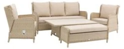 Bramblecrest Somerford Reclining 3 Seat Sofa Set W Adj Rectangle Table W 2 Reclining Sofa Chairs & Bench -Simply Garden Decor x23wsfcds3jrc 2 web