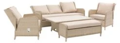 Bramblecrest Somerford Reclining 3 Seat Sofa Set W Adj Rectangle Table W 2 Reclining Sofa Chairs & Bench -Simply Garden Decor x23wsfcds3jrc 3 web
