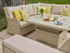 Bramblecrest Somerford Reclining Modular Sofa Set W Adj Table & 2 Benches -Simply Garden Decor x23wsfsqcd2jr 4 web