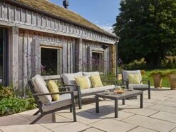 Bramblecrest Zurich 2 Seat Sofa Set W Coffee Table & 2 Sofa Chairs