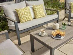 Bramblecrest Zurich 2 Seat Sofa Set W Coffee Table & 2 Sofa Chairs -Simply Garden Decor zurich sofa set 3